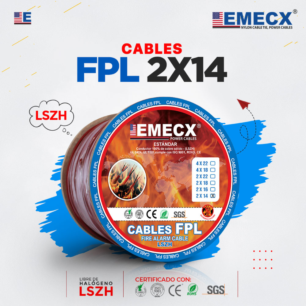 CABLE FPL 2x14AWG LSZH – EMECX