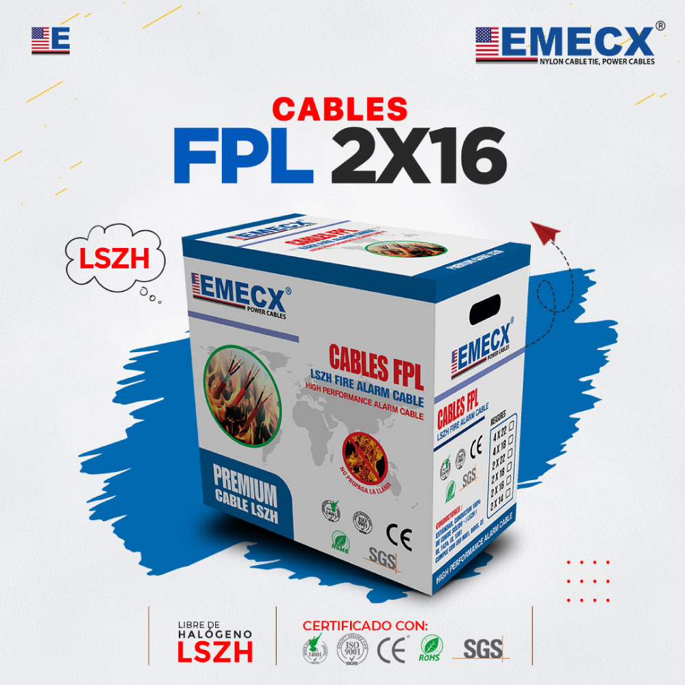 CABLE FPL 2x16AWG LSZH – EMECX