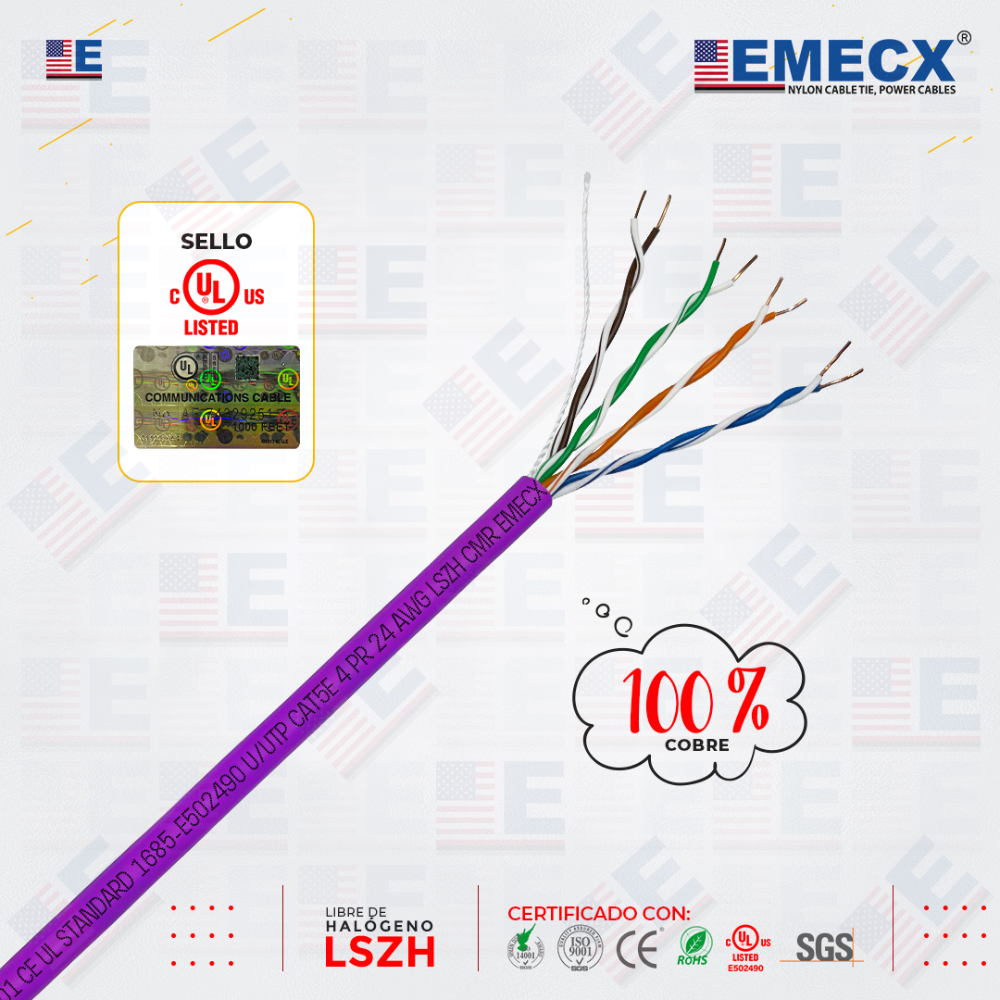 CABLE FTP 2X14 AWG BLINDADO – 100% COBRE – EMECX